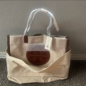 Tory Burch Ella Canvas Tote NWT Dust Bag included